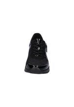 Load image into Gallery viewer, Waldlaufer Black &amp; Silver Trim Sneakers with Zip - H-Clara  939H01 608 771
