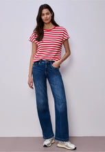 Load image into Gallery viewer, Street One Red/White Top 324781
