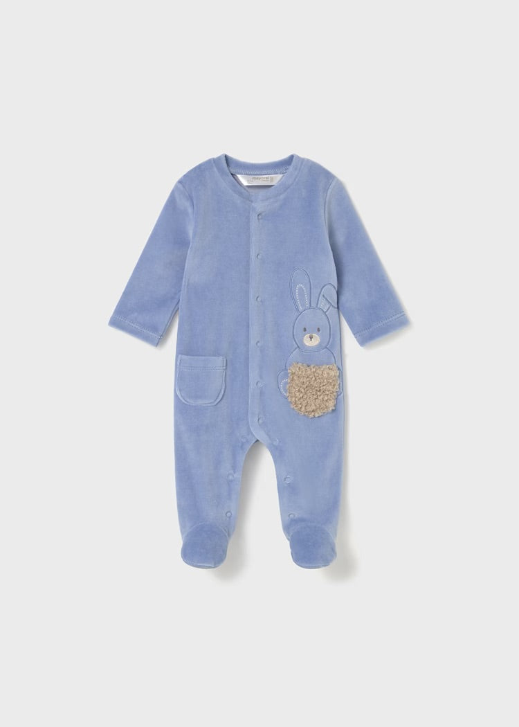 Mayoral Blue Babygro 2719