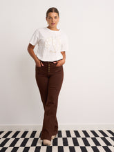 Load image into Gallery viewer, Lucy Brown Wide Leg Jeans
