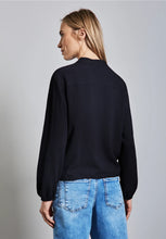 Load image into Gallery viewer, Street one navy crinkled shirt 345451
