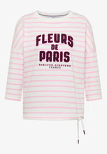 Load image into Gallery viewer, Cecil Striped Fleurs FP Top 324830/37600
