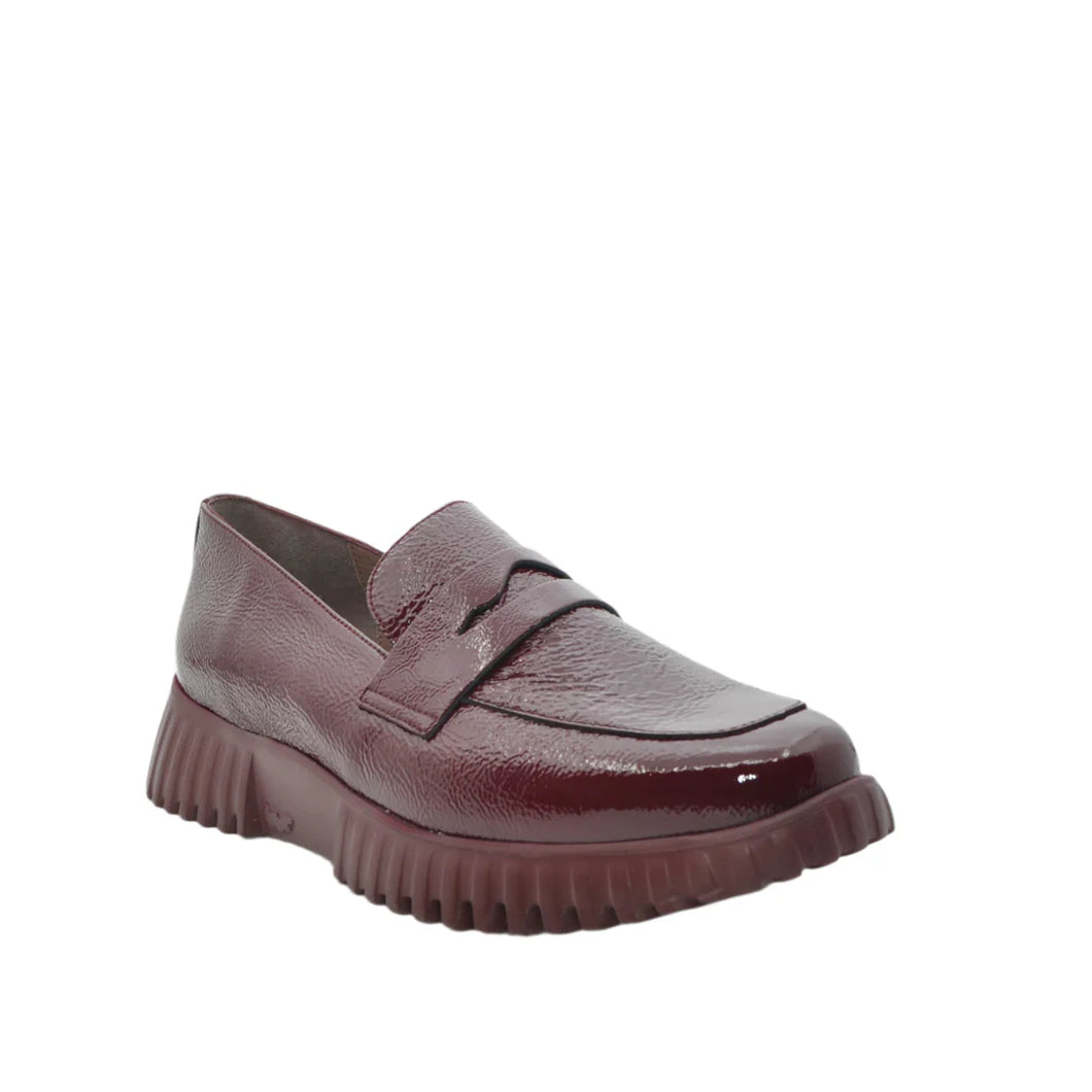 Wonders Patent Red Loafers A-4402