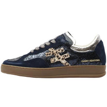 Load image into Gallery viewer, Another Trend Blue Metallic Trainers A0348727
