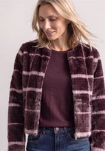 Load image into Gallery viewer, Street One Patterned Faux Fur Jacket 213107
