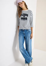 Load image into Gallery viewer, Cecil Striped Fleurs Top 324830/35512
