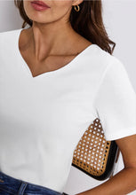 Load image into Gallery viewer, Street One T-Shirt with heart neckline 323675 Colour- 10000
