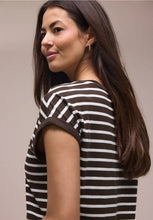 Load image into Gallery viewer, Street One Brown Dropped Shoulder Shirt 324680/27276
