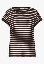 Load image into Gallery viewer, Street One Brown Dropped Shoulder Shirt 324680/27276
