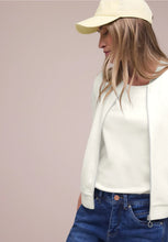 Load image into Gallery viewer, Street One Off White Zip Jacket 325079/10108
