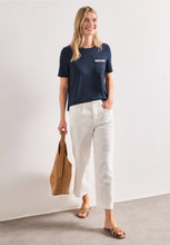 Load image into Gallery viewer, Street One Navy T-Shirt 325603
