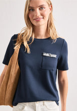 Load image into Gallery viewer, Street One Navy T-Shirt 325603
