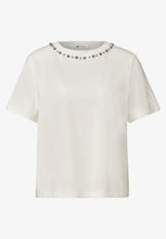 Load image into Gallery viewer, Street One White Decorative T-Shirt 325607/10108
