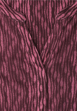 Load image into Gallery viewer, Street One Split Neck Blush Berry Print Top 325621/27846
