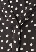 Load image into Gallery viewer, Street One Black Coffee Polka Dot Top 325621/27874
