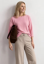 Load image into Gallery viewer, Street One Pink Knit Look Top 325700
