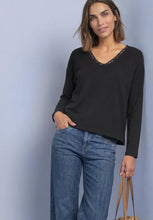 Load image into Gallery viewer, Street One Top With Lace 326061
