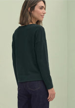 Load image into Gallery viewer, Street One Green Top With Lace Collar 326061
