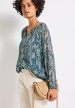 Load image into Gallery viewer, Street One Printed Chiffon Blouse 345892 Colour- 37020
