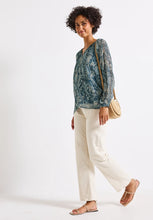 Load image into Gallery viewer, Street One Printed Chiffon Blouse 345892 Colour- 37020
