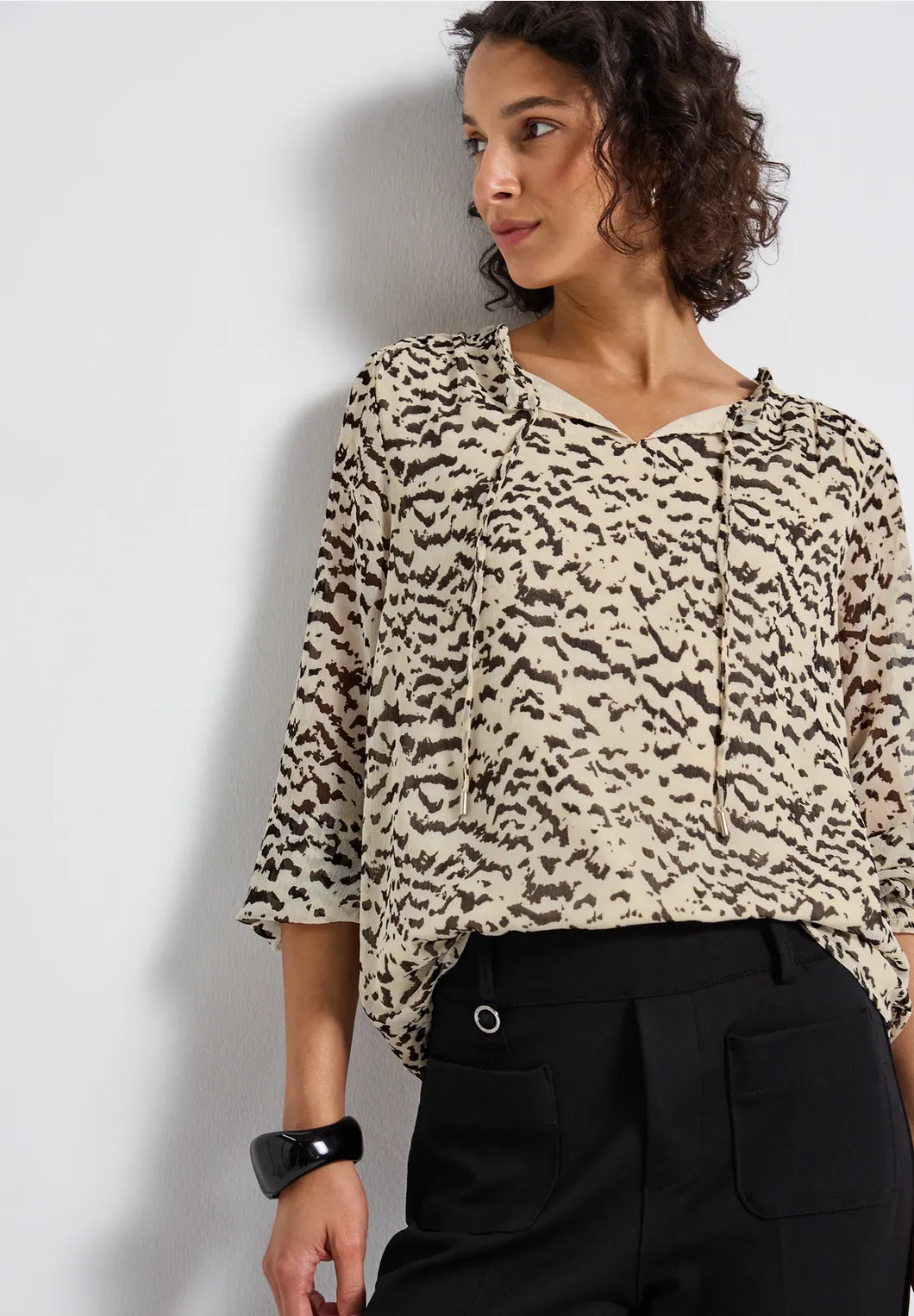 Chiffion tunic blouse 345980