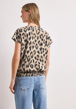 Load image into Gallery viewer, Street One Split Neck Leopard Print Blouse 346634/37278

