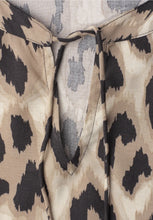 Load image into Gallery viewer, Street One Split Neck Leopard Print Blouse 346634/37278
