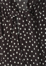 Load image into Gallery viewer, Street One Brown Polka Dot Blouse 346860
