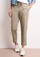 Load image into Gallery viewer, Street One Buff Grey Cargo Style Trousers 378683/16381
