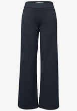 Load image into Gallery viewer, Street One Navy Wide Leg Trousers 380600/17502
