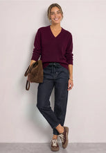 Load image into Gallery viewer, Street One High Waisted Barrel Leg Jeans With Drawstring (28" Leg)  381569
