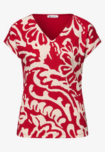 Load image into Gallery viewer, Street One V-Neck Printed Top 324801
