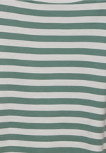 Load image into Gallery viewer, Street One seafoam green stripped shirt 321933
