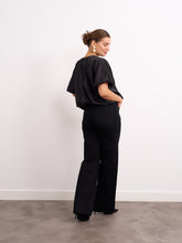 Load image into Gallery viewer, Lucy Black Satin Top
