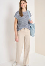 Load image into Gallery viewer, Cecil Striped Denim Blue Shirt 324817
