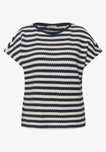 Load image into Gallery viewer, Street One navy/white top 324781/27502
