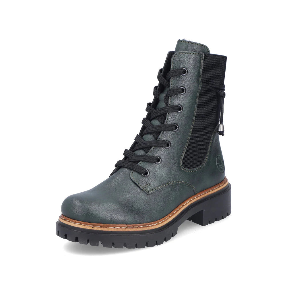 Rieker Dark Green Boot 72637-54