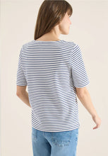 Load image into Gallery viewer, Cecil Striped Waffle Top 324813
