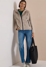 Load image into Gallery viewer, Cecil Beige Faux Fur Jacket 202272
