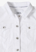 Load image into Gallery viewer, Cecil Ladies White Denim Jacket
