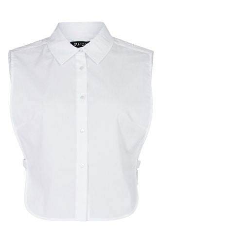 White faux shirt collar 6794