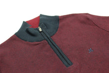 Load image into Gallery viewer, Mineral Burgundy 1/4 Zip Jumper ML351470
