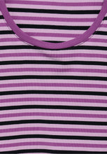 Load image into Gallery viewer, Cecil Striped 3/4 Length Top - 321931- Iced Violet
