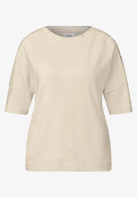 Load image into Gallery viewer, Cecil T-Shirt with Button Detail 323717 Colour- Beige
