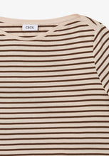 Load image into Gallery viewer, Cecil Striped Boatneck  Top 324053
