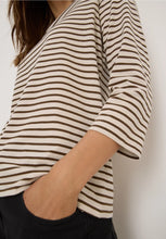 Load image into Gallery viewer, Cecil Striped Boatneck  Top 324053

