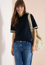 Load image into Gallery viewer, Cecil Blue Short Sleeve Hoody 325043/15512

