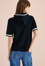 Load image into Gallery viewer, Cecil Blue Short Sleeve Hoody 325043/15512
