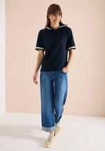 Load image into Gallery viewer, Cecil Blue Short Sleeve Hoody 325043/15512
