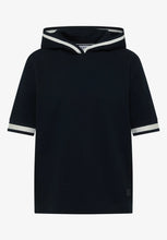 Load image into Gallery viewer, Cecil Blue Short Sleeve Hoody 325043/15512
